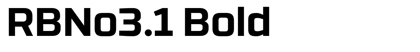 RBNo3.1 Bold